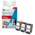 G&G Eco Saver 3 en 1 - Pack de 3 cartouches compatibles CANON PG-545XL Noir